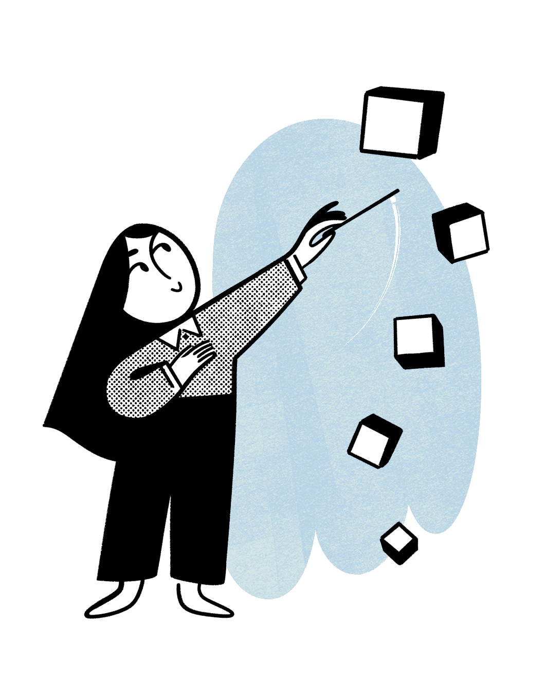 femme-faisant-voler-des blocs