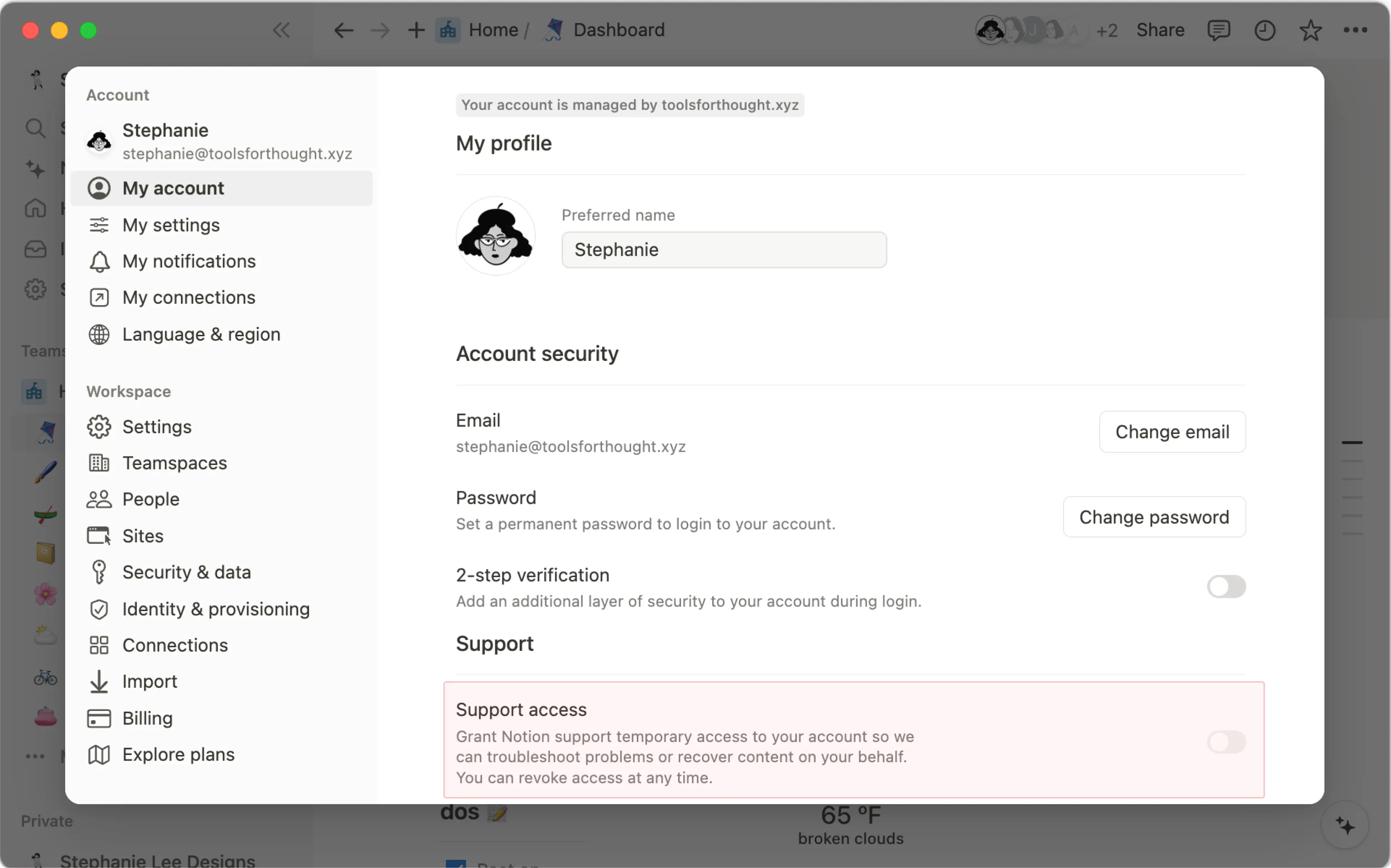 Consentement à l’accès aux données ─ accorder