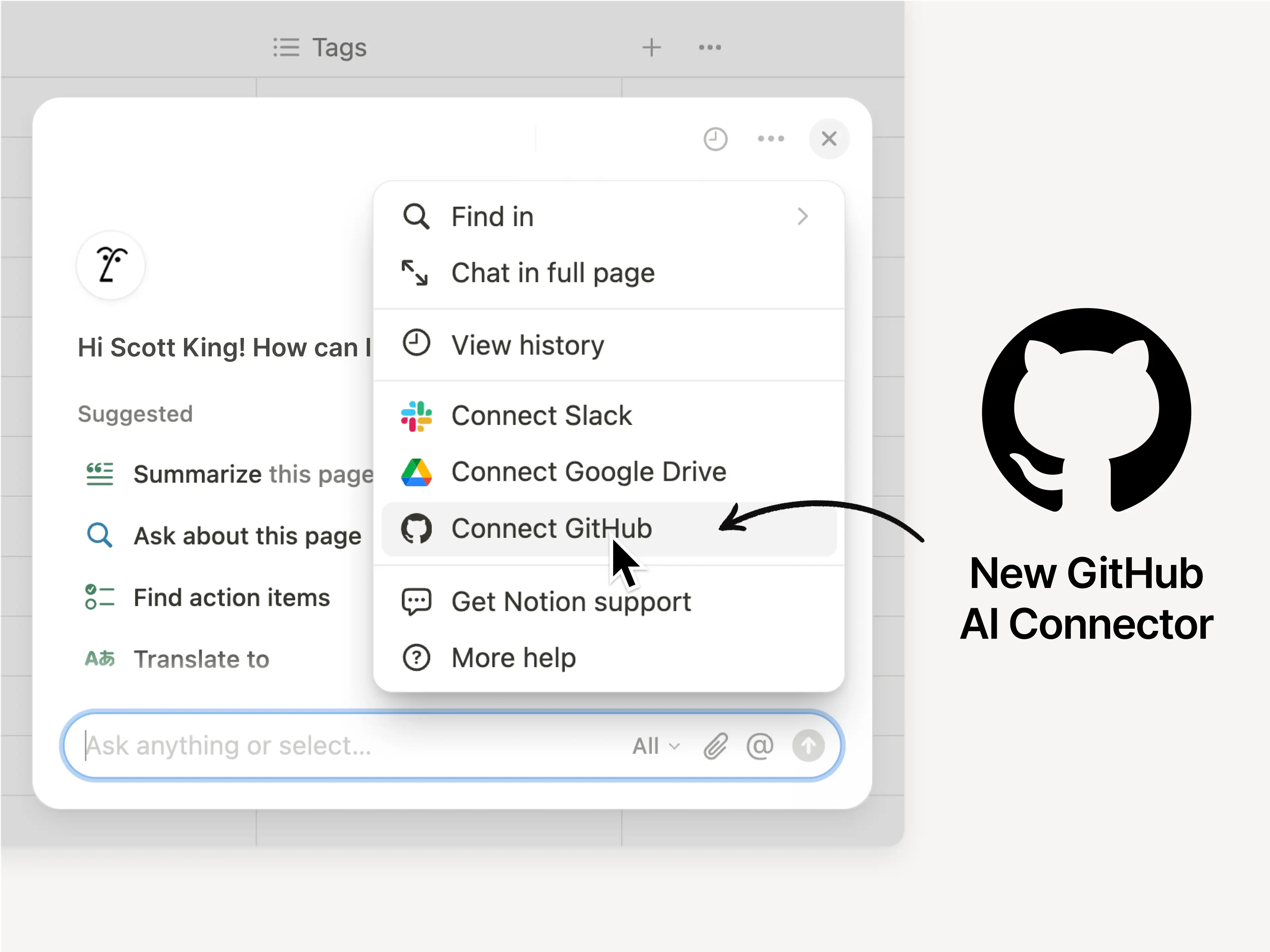 Connecteur IA de GitHub (bêta)