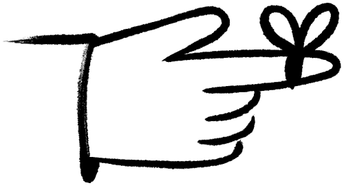 Un doigt avec une ficelle attachée autour.