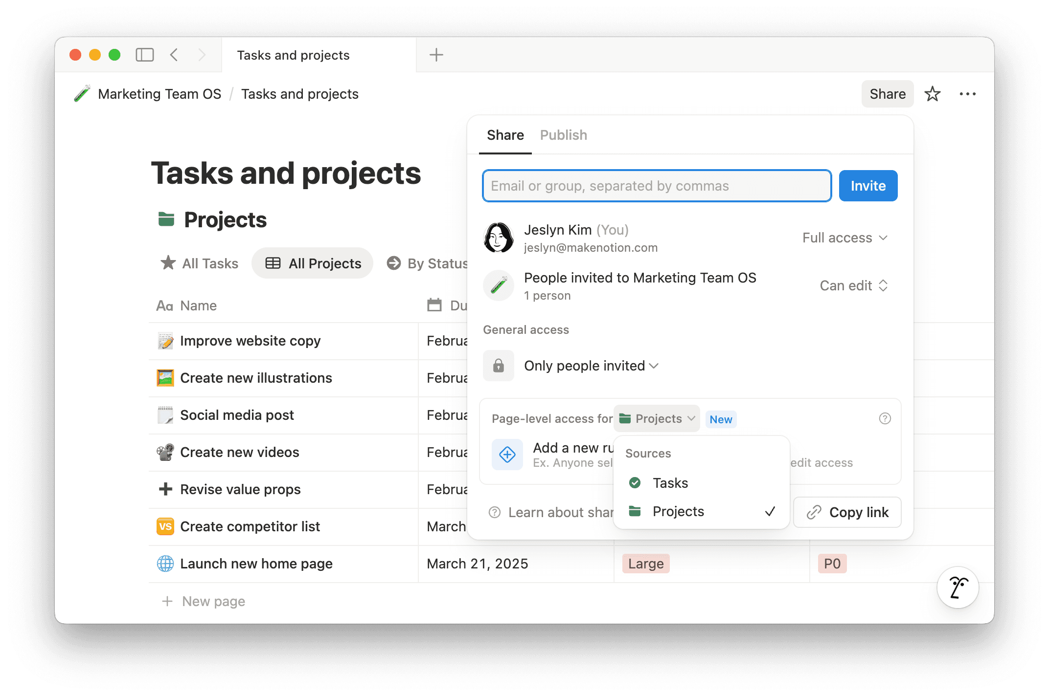 aide : choisir la source de données pour la règle d’accès au niveau de la page