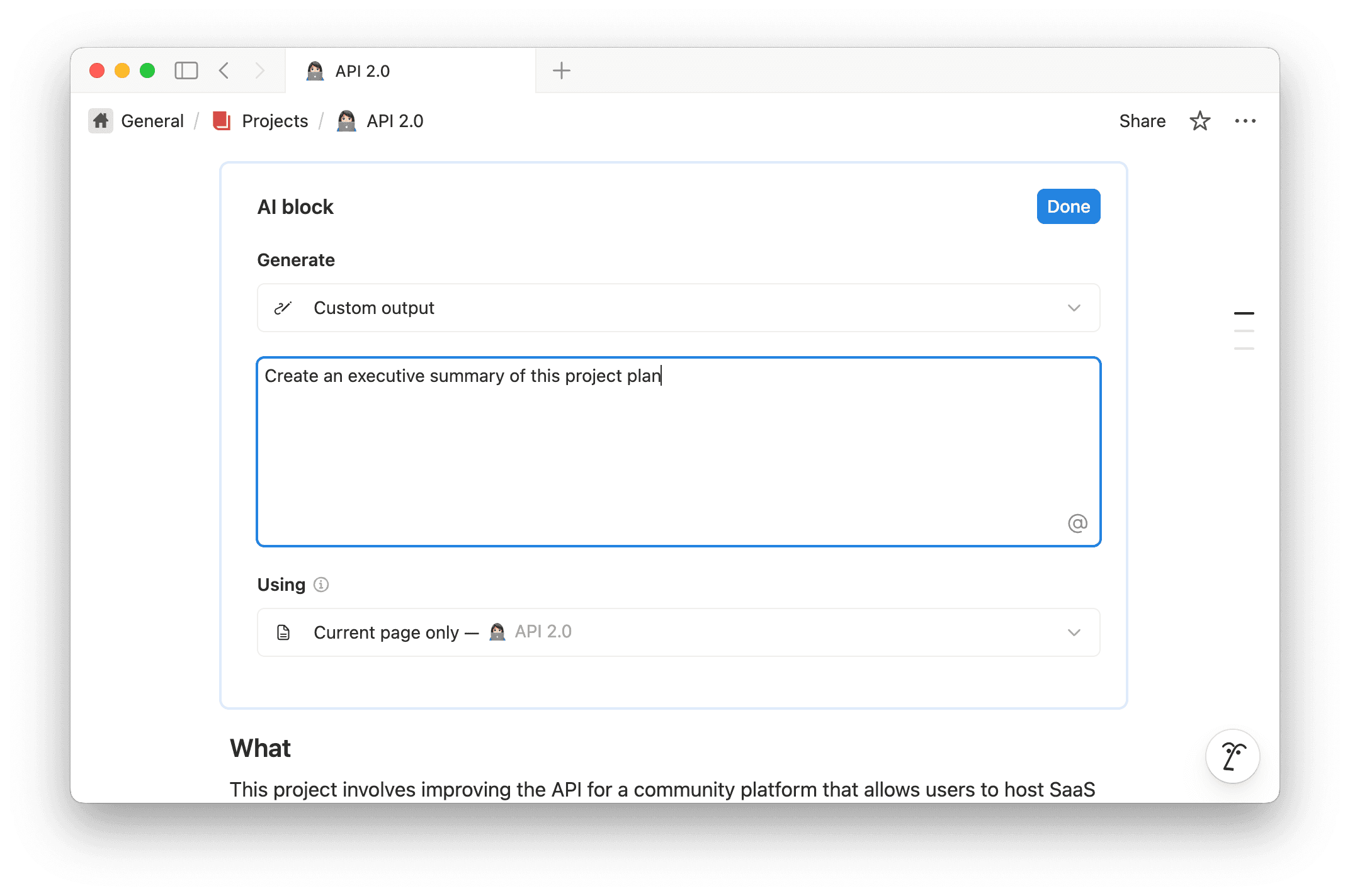 aide : blocs d’IA
