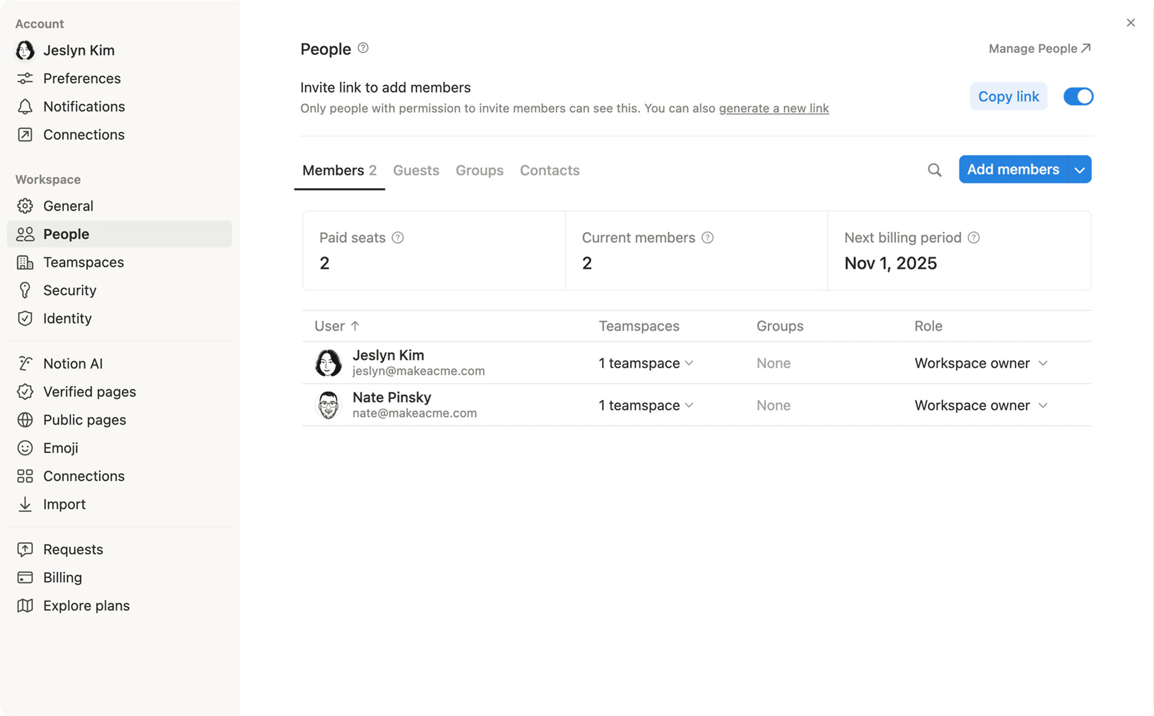 Aide : gérer les utilisateurs payés et les membres