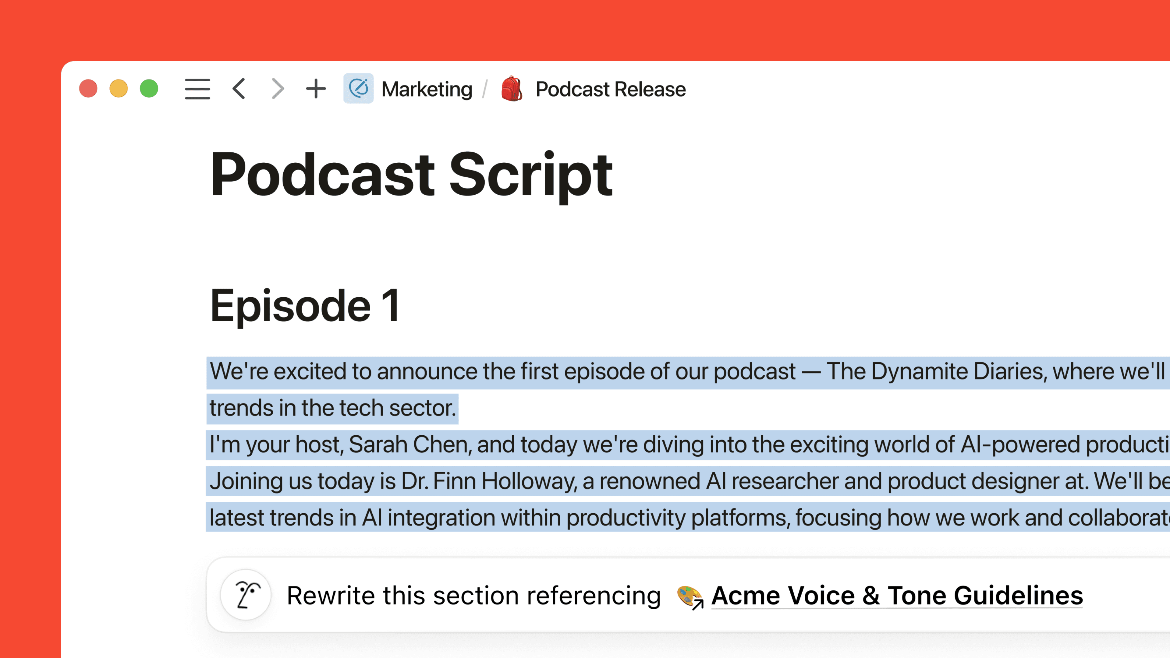 Générer des documents selon votre style d’écriture