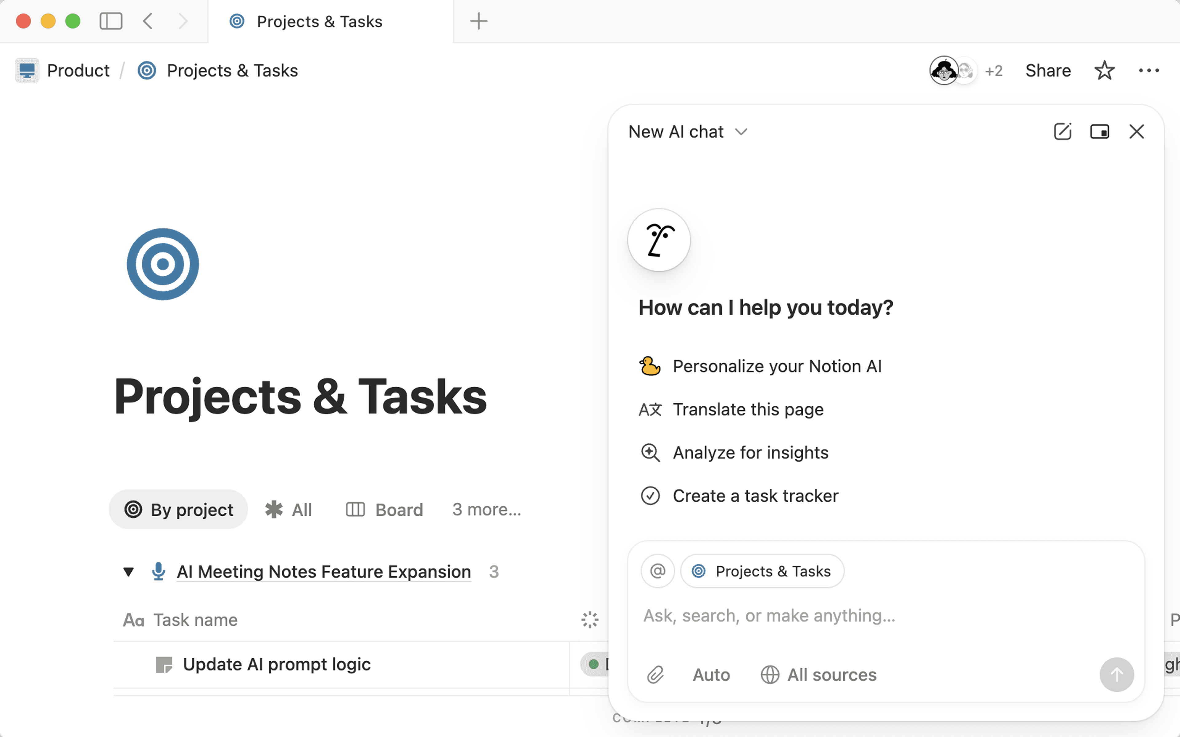 hc: personal agent ui