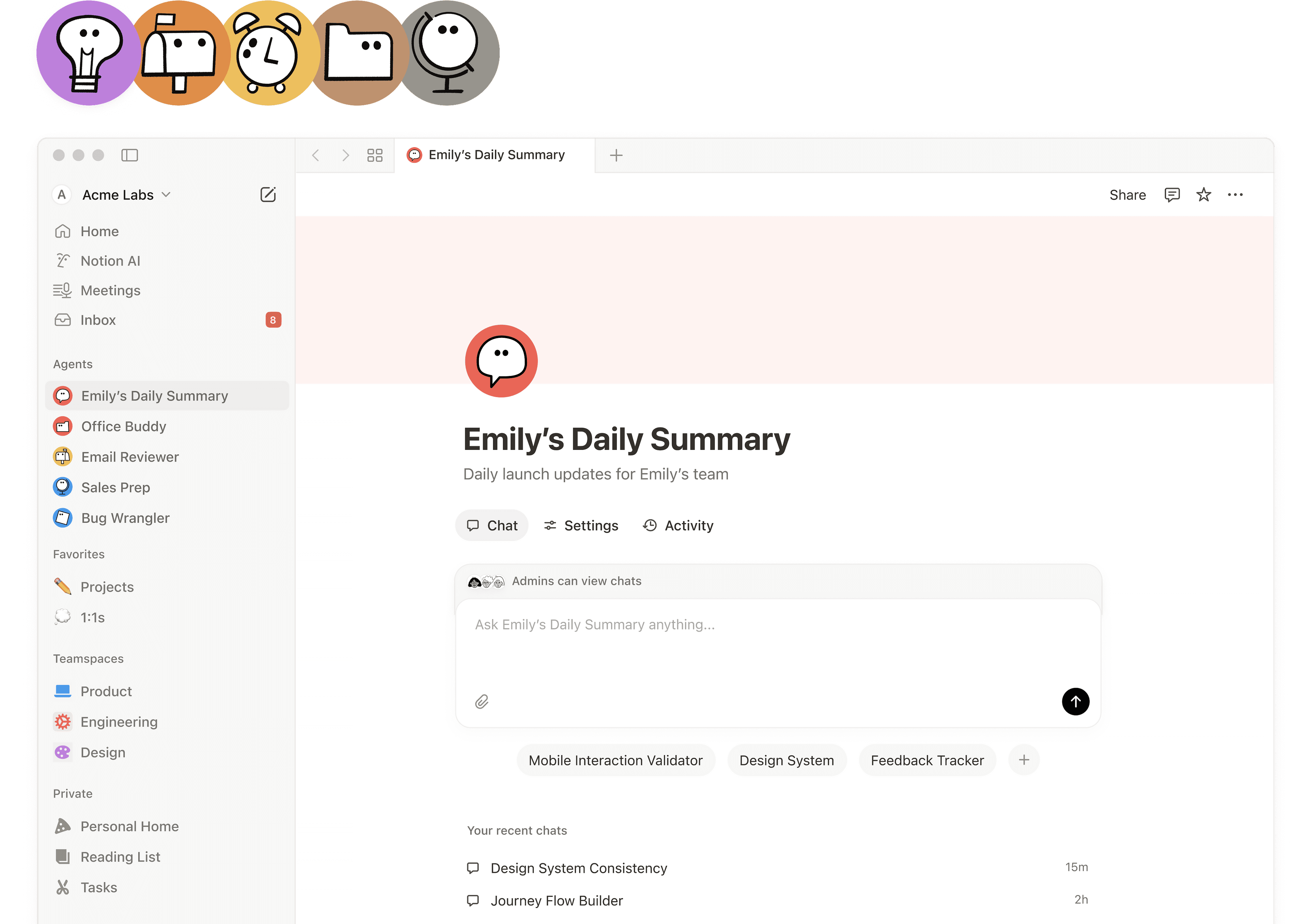 Agents personnalisés