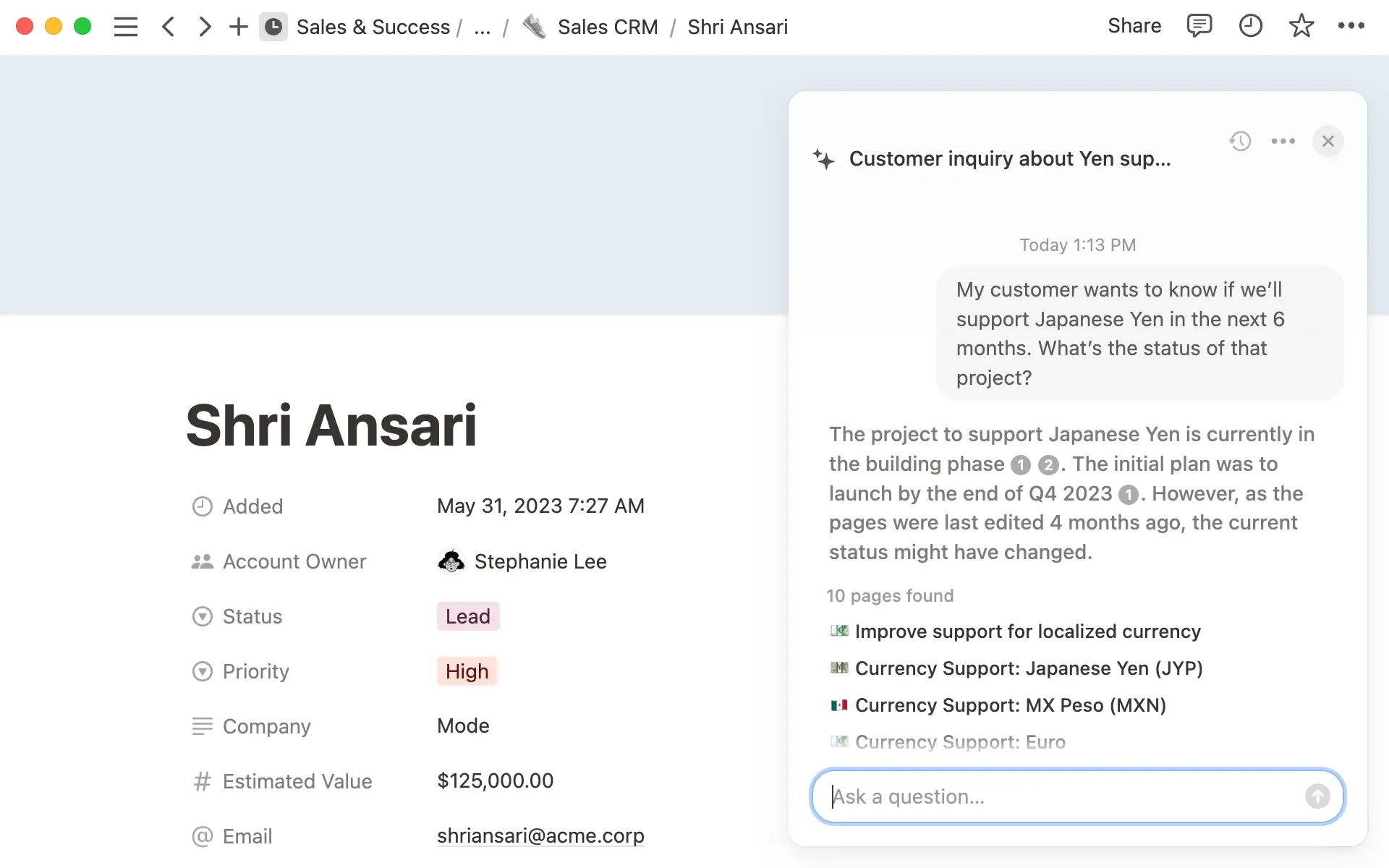 Plus besoin de tourner en rond : Q&A vous informe des dernières modifications instantanément.