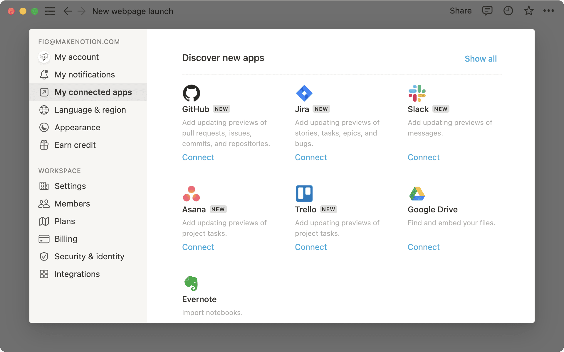 Applications connectées