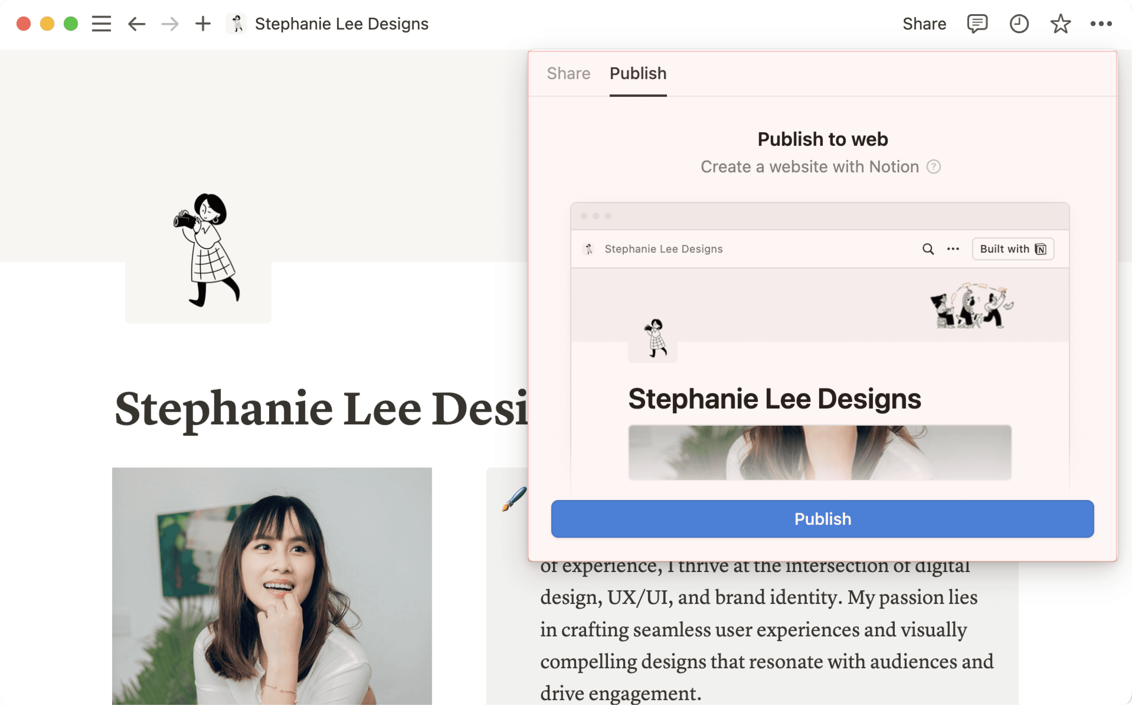 aide : publier un site