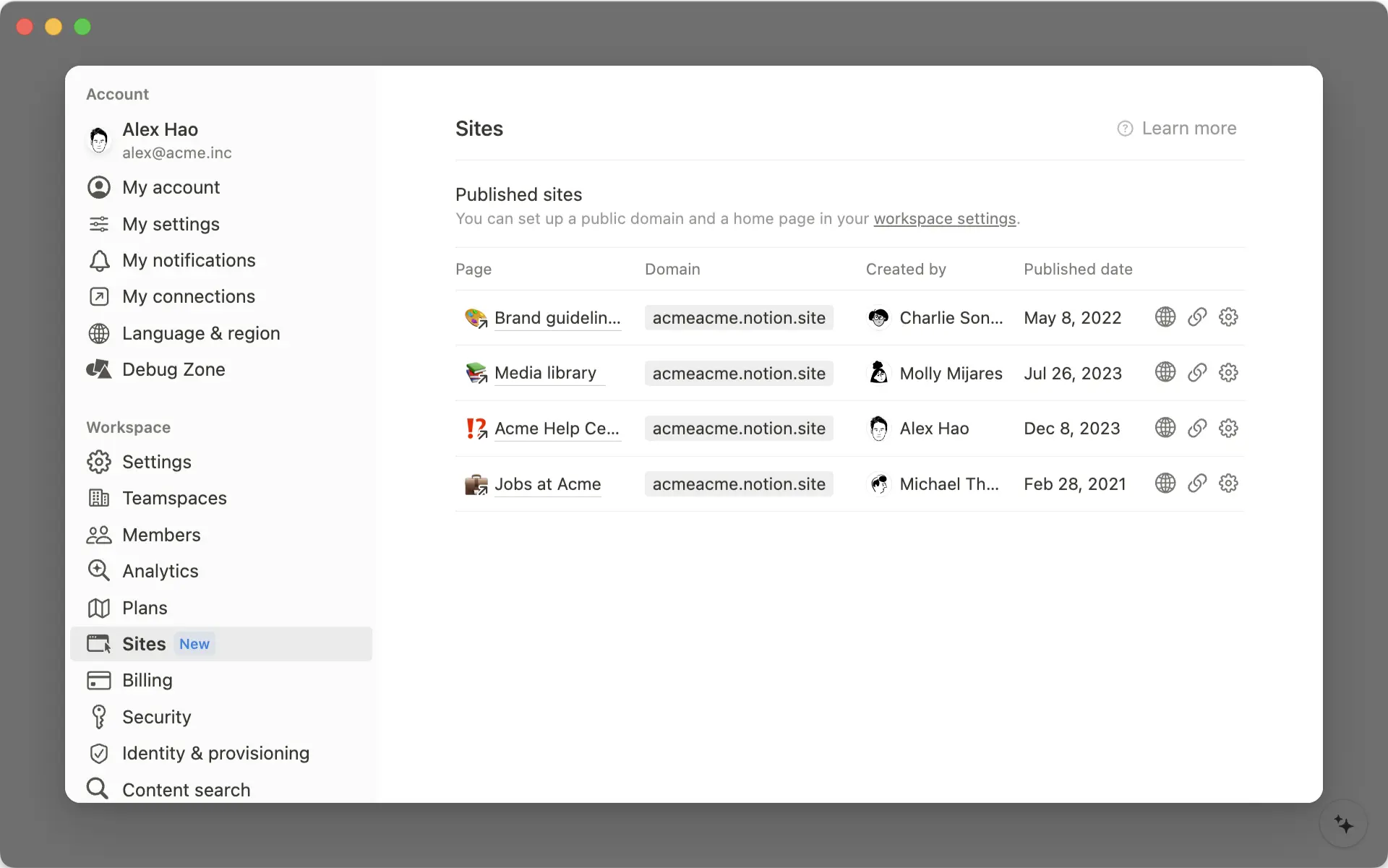 publication web nouveautés
