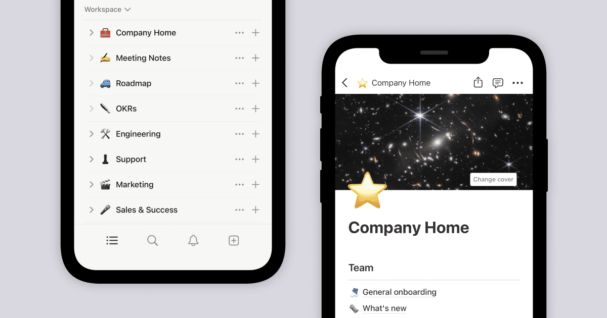 Applications mobiles plus rapides, aperçus latéraux dans les bases de données, colonnes plus accessibles et aperçus de liens améliorés