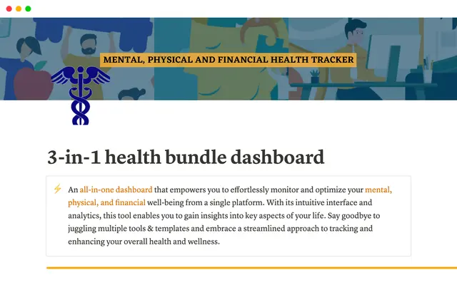 3-in-1 Health Bundle Dashboard