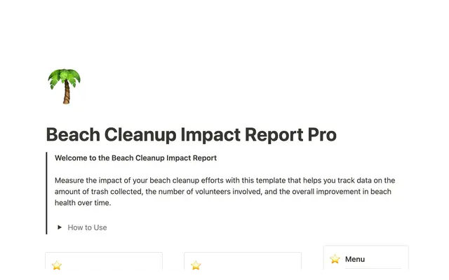 Beach Cleanup Impact Report